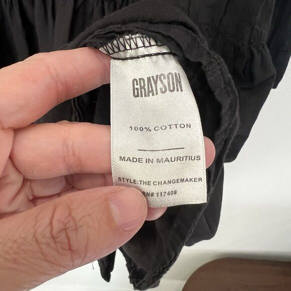 Grayson Frank & Eileen The Changemaker Mini Dress Women Size M Black Long Sleeve - Picture 5 of 9